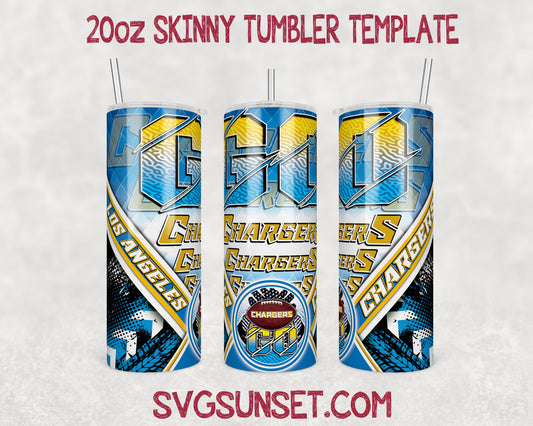 Go Los Angeles Chargers Tumbler Wrap PNG, Los Angeles Chargers Tumbler Wrap