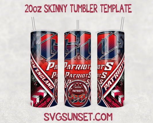 Go New England Patriots Tumbler Wrap PNG, New England Patriots Tumbler Wrap