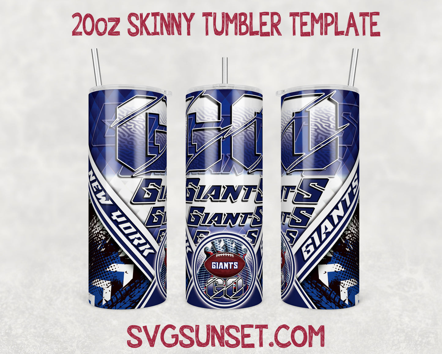 Go New York Giants Tumbler Wrap PNG, New York Giants Tumbler Wrap