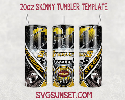 Go Pittsburgh Steelers Tumbler Wrap PNG, Pittsburgh Steelers Tumbler Wrap