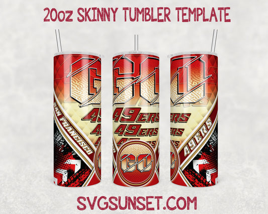 Go San Francisco 49ers Tumbler Wrap PNG, San Francisco 49ers Tumbler Wrap