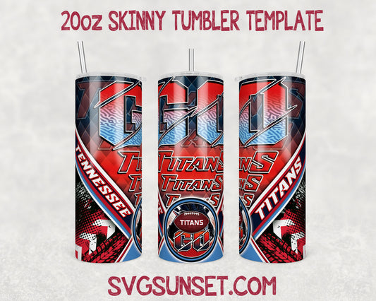 Go Tennessee Titans Tumbler Wrap PNG, Tennessee Titans Tumbler Wrap