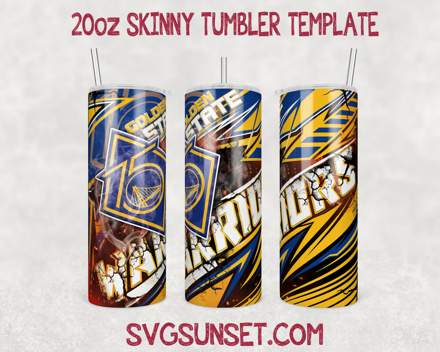 Golden State Warriors Tumbler Wrap PNG, Golden State Warriors Tumbler Wrap