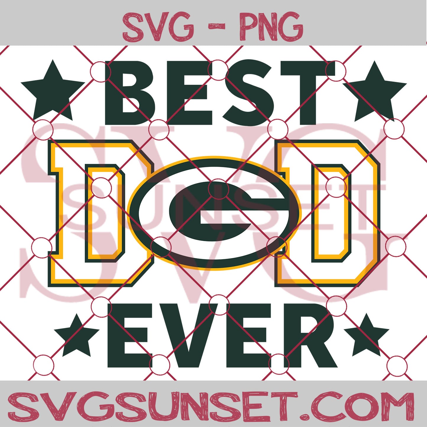 Green Bay Packers Best Dad Ever SVG PNG, Green Bay Packers SVG, Best Dad Ever SVG