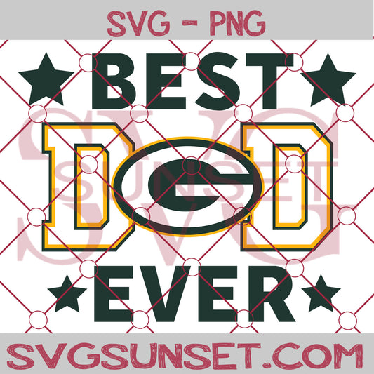 Green Bay Packers Best Dad Ever SVG PNG, Green Bay Packers SVG, Best Dad Ever SVG