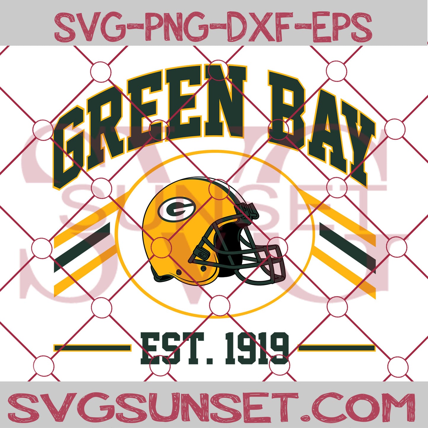 Green Bay Packers Est 1919 SVG PNG, Green Bay Packers SVG