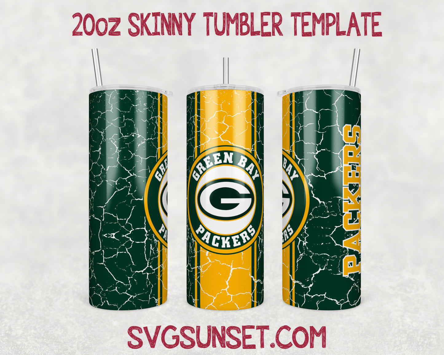 Green Bay Packers Tumbler Wrap Designs PNG, Green Bay Packers Tumbler Wrap