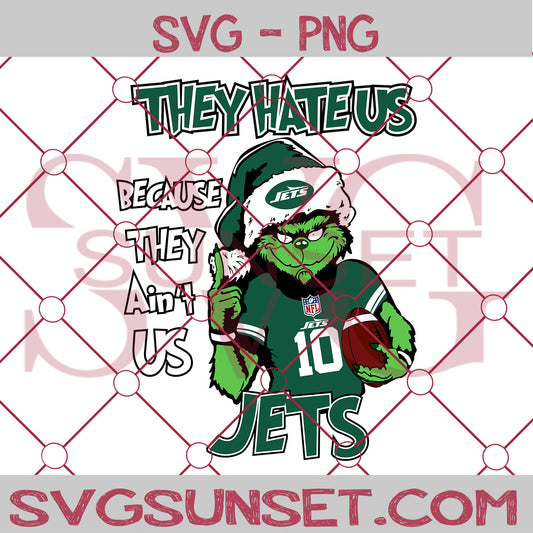 Grinch They Hate Us Because They Ain't Us New York Jets SVG, Grinch New York Jets SVG