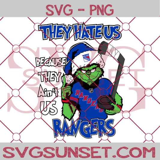 Grinch They Hate Us Because They Ain’t Us New York Rangers SVG, Grinch New York Rangers SVG