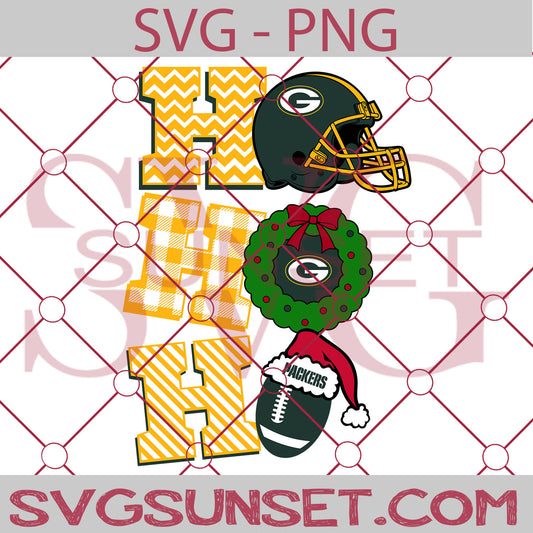 Ho Ho Ho Green Bay Packers SVG PNG, Green Bay Packers SVG