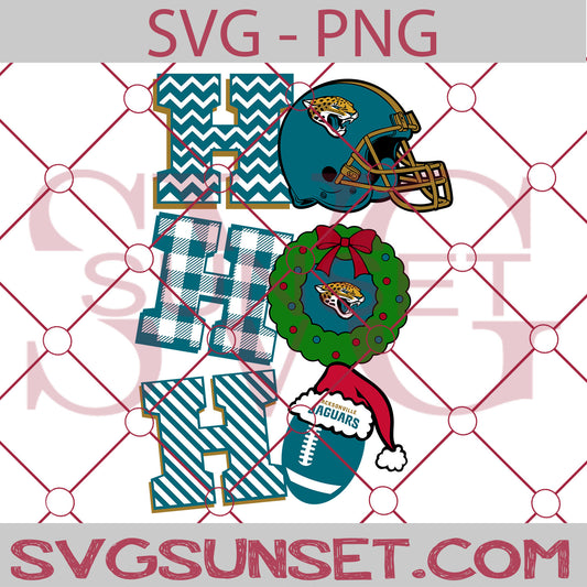 Ho Ho Ho Jacksonville Jaguars SVG PNG, Jacksonville Jaguars SVG