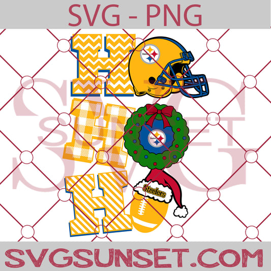 Ho Ho Ho Pittsburgh Steelers SVG PNG, Pittsburgh Steelers SVG