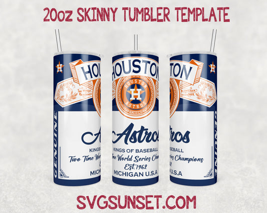 Houston Astros Budweiser Tumbler Wrap PNG, Houston Astros Tumbler Wrap