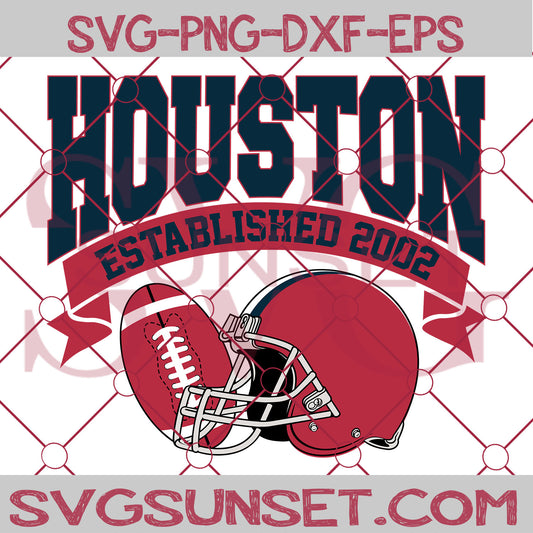 Houston Established 2002 SVG, Houston Texans SVG