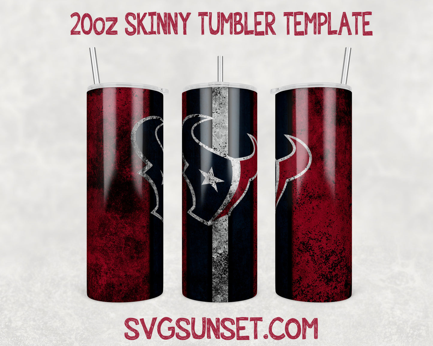 Houston Texans Grunge Tumbler Wrap PNG, Houston Texans Tumbler Wrap