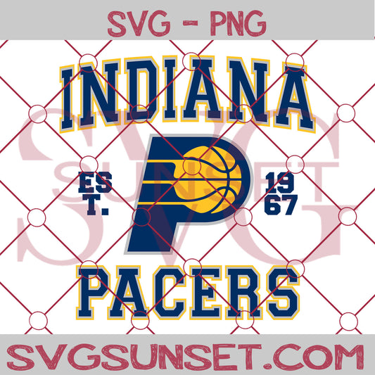 Indiana pacers est. 1967 SVG PNG, Indiana pacers SVG