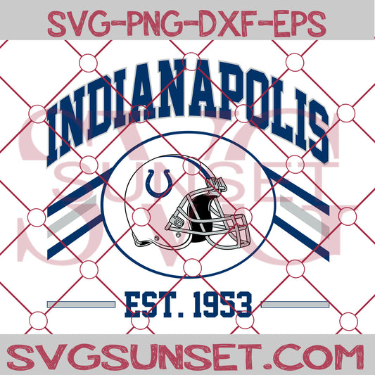 Indianapolis Colts Est 1953 SVG PNG, Indianapolis Colts SVG