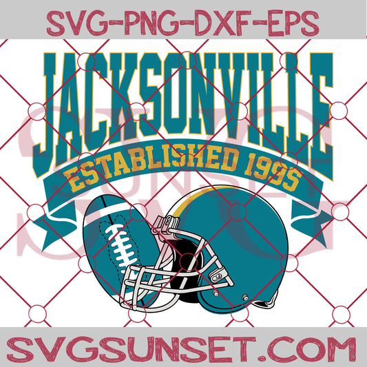 Jacksonville Established 1995 SVG, Jacksonville Jaguars SVG