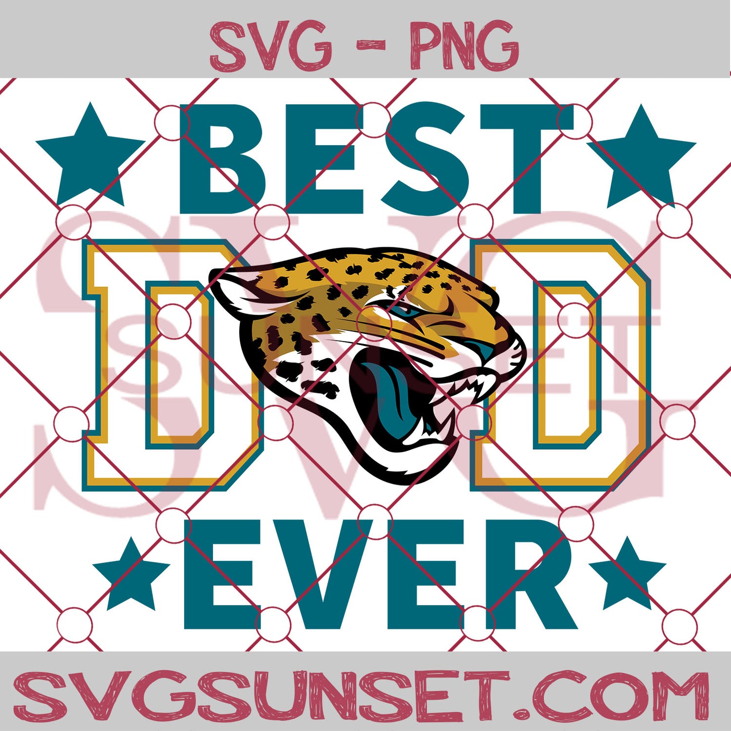 Jacksonville Jaguars Best Dad Ever SVG PNG, Jacksonville Jaguars SVG, Best Dad Ever SVG