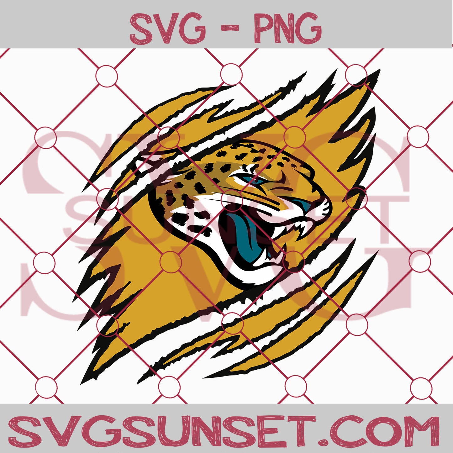 Jacksonville Jaguars Ripped Claw SVG PNG, Jacksonville Jaguars SVG