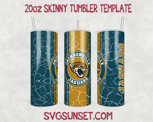 Jacksonville Jaguars Tumbler Wrap Designs PNG, Jacksonville Jaguars Tumbler Wrap