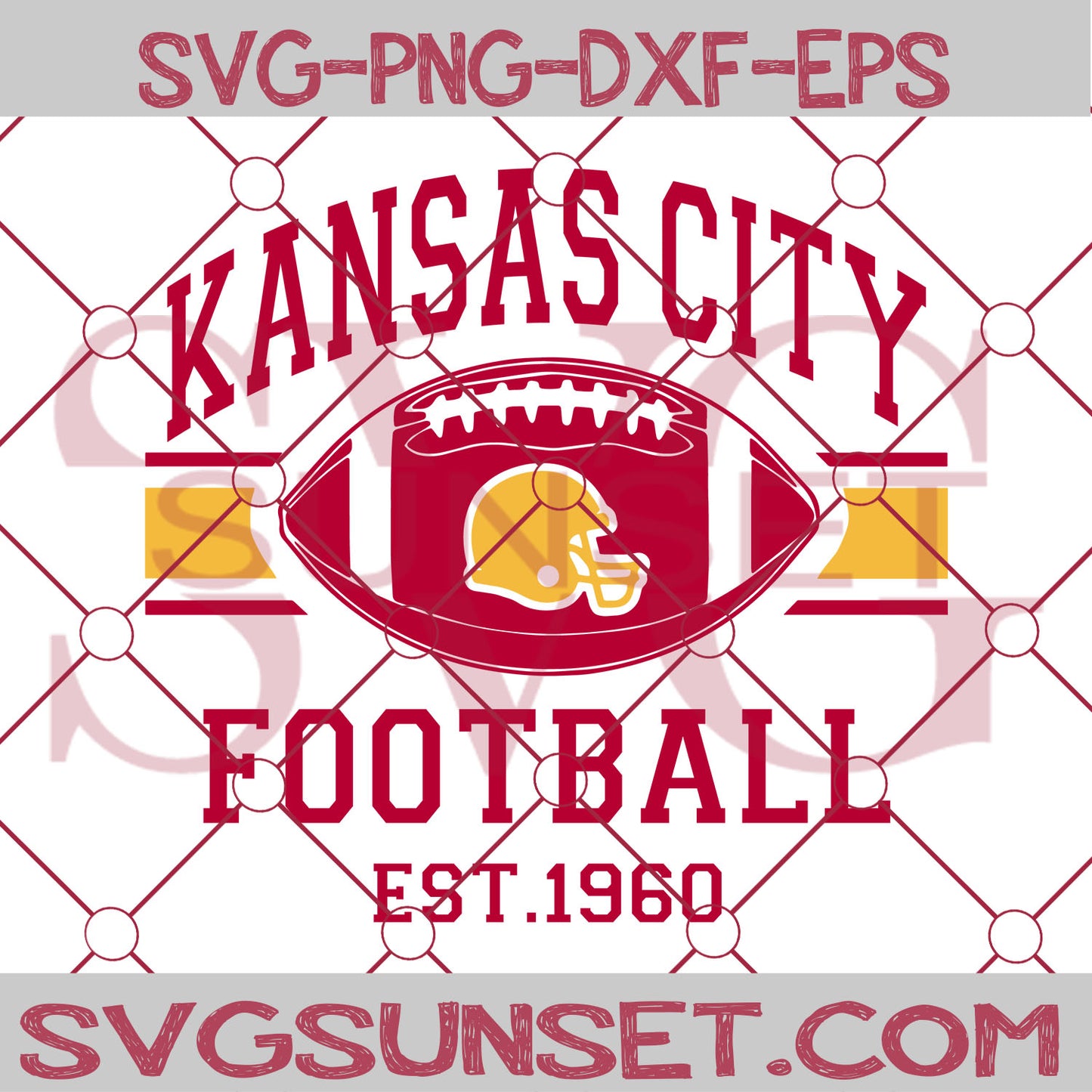 Kansas City Chiefs Football est 1960 SVG PNG, Kansas City Chiefs SVG