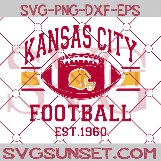 Kansas City Chiefs Football est 1960 SVG PNG, Kansas City Chiefs SVG