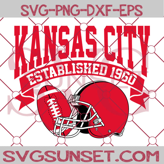 Kansas City Established 1960 SVG, Kansas City Chiefs SVG