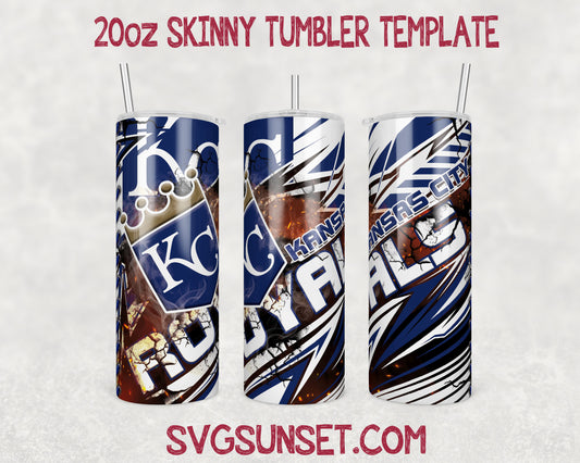 Kansas City Royals Tumbler Wrap PNG, Kansas City Royals Tumbler Wrap