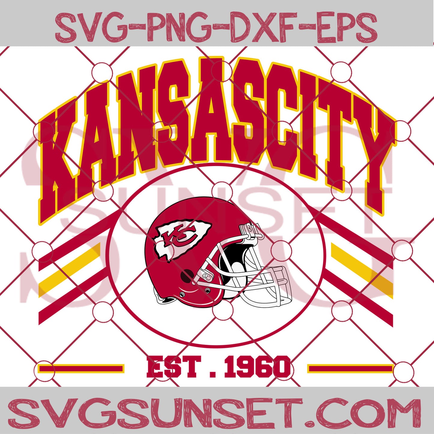 Kansas City Chiefs est 1960 SVG PNG, Kansas City Chiefs SVG