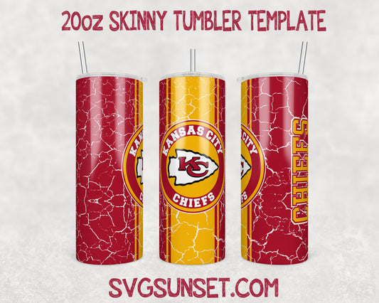 Kansas city Chiefs Tumbler Wrap Designs PNG, Kansas city Chiefs Tumbler Wrap