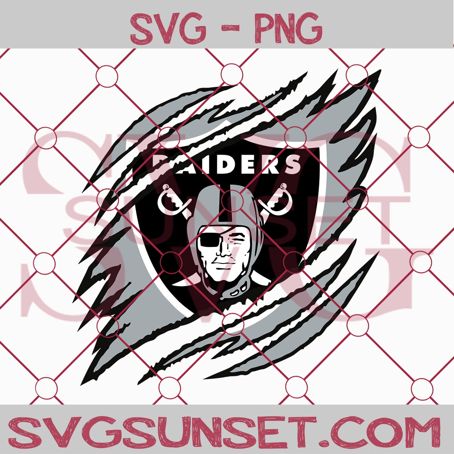 Las Vegas Raider Ripped Claw SVG PNG, Las Vegas Raider SVG