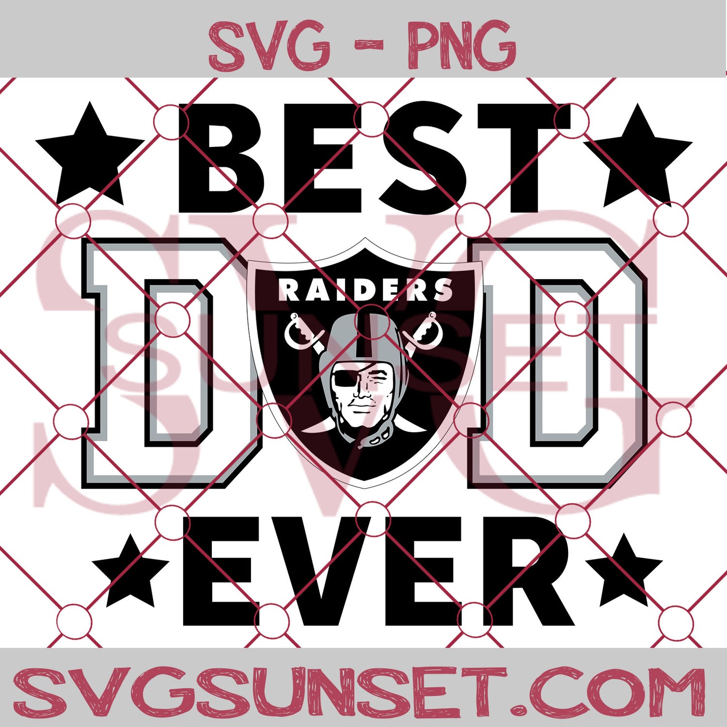 Las Vegas Raiders Best Dad Ever SVG PNG, Las Vegas Raiders SVG, Best Dad Ever SVG