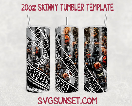 Las Vegas Raiders Mascot Tumbler Wrap PNG, Las Vegas Raiders Tumbler Wrap