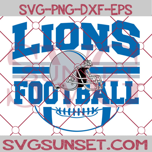 Lions Football SVG PNG, Detroit Lions SVG