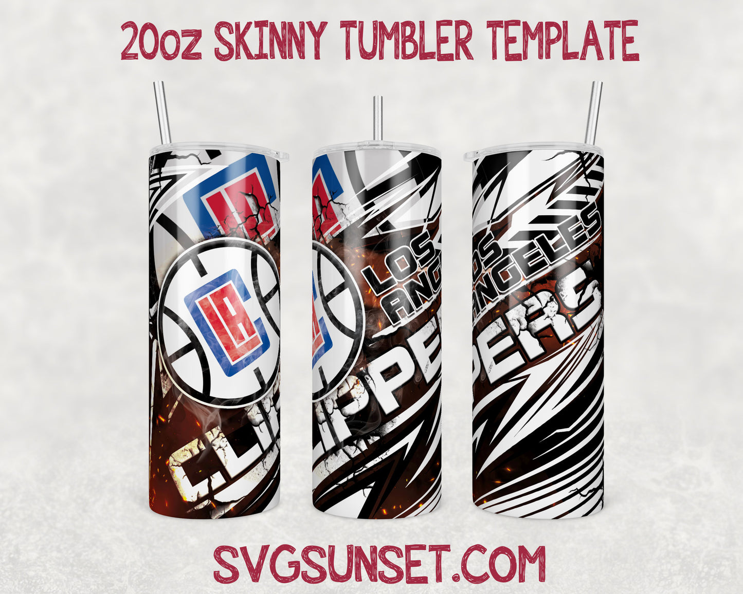 Los Angeles Clippers Tumbler Wrap PNG, Los Angeles Clippers Tumbler Wrap