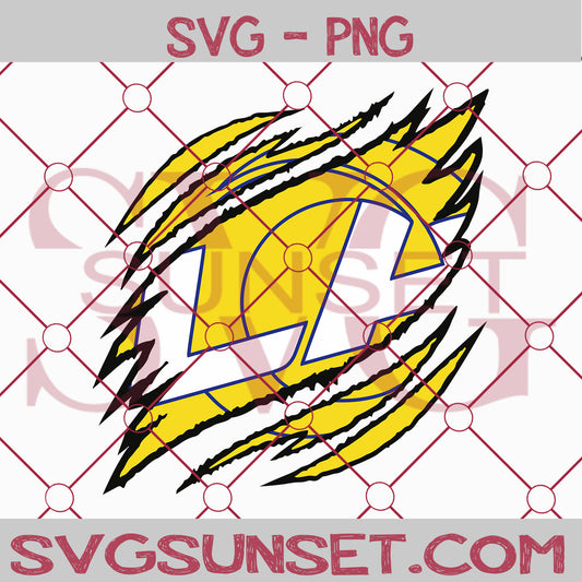 Los Angeles Rams Ripped Claw SVG PNG, Los Angeles Rams SVG