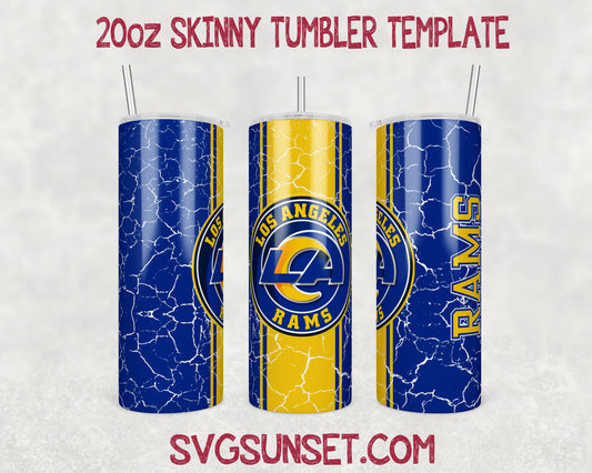 Los Angeles Rams Tumbler Wrap Designs PNG, Los Angeles Rams Tumbler Wrap