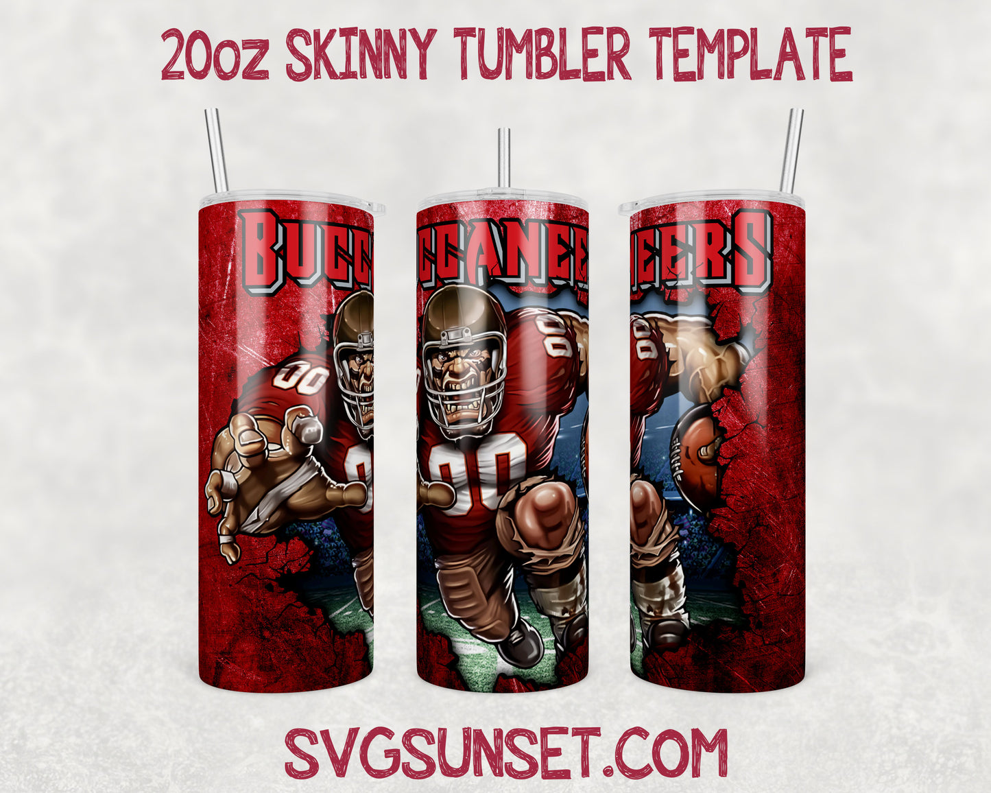 Mascot Tampa Bay Buccaneers Tumbler Wrap PNG, Tampa Bay Buccaneers Tumbler Wrap