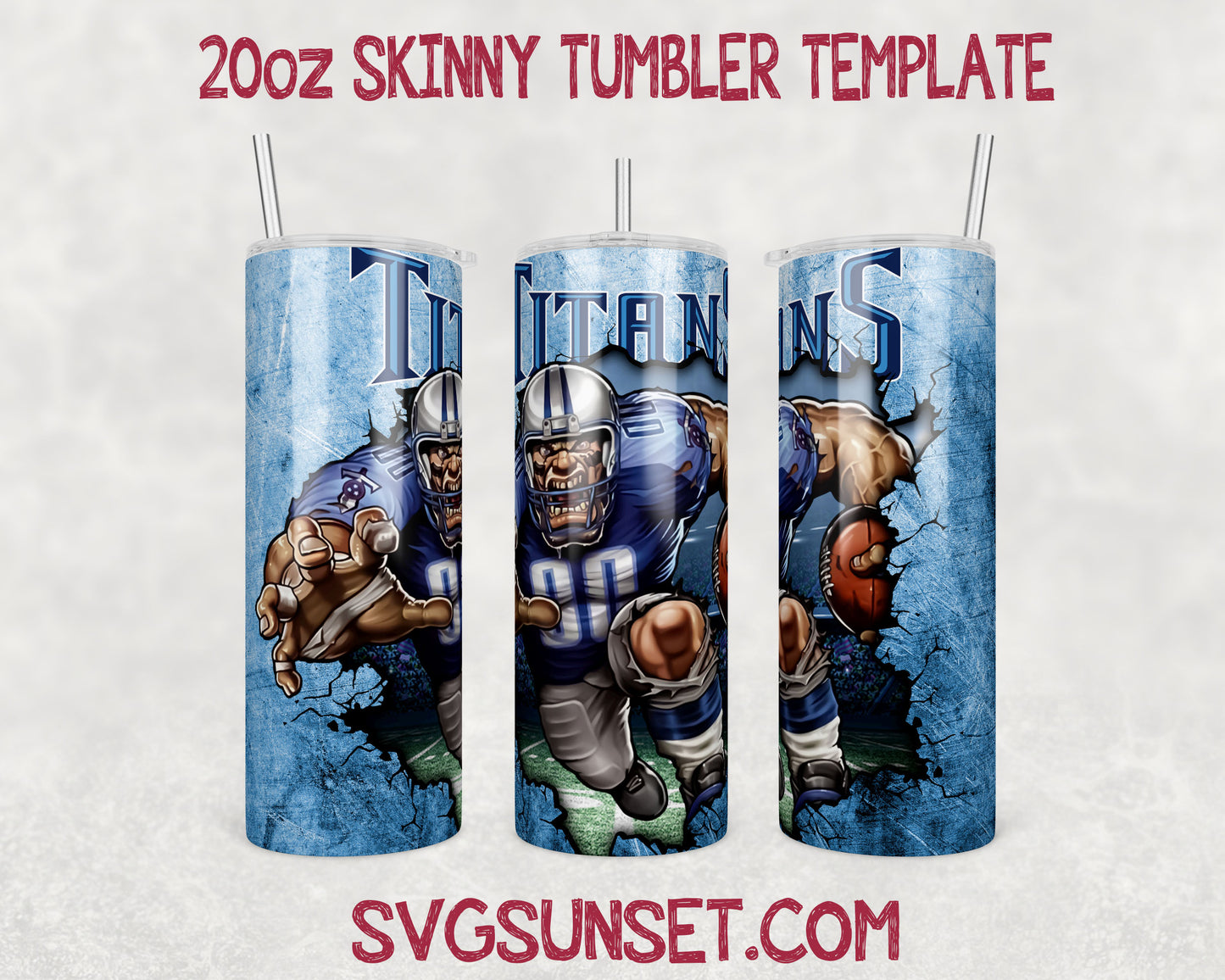 Mascot Tennessee Titans Tumbler Wrap PNG, Tennessee Titans Tumbler Wrap