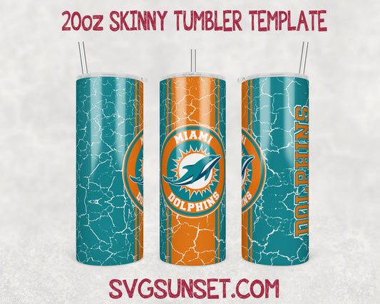 Miami Dolphins Tumbler Wrap Designs PNG, Miami Dolphins Tumbler Wrap