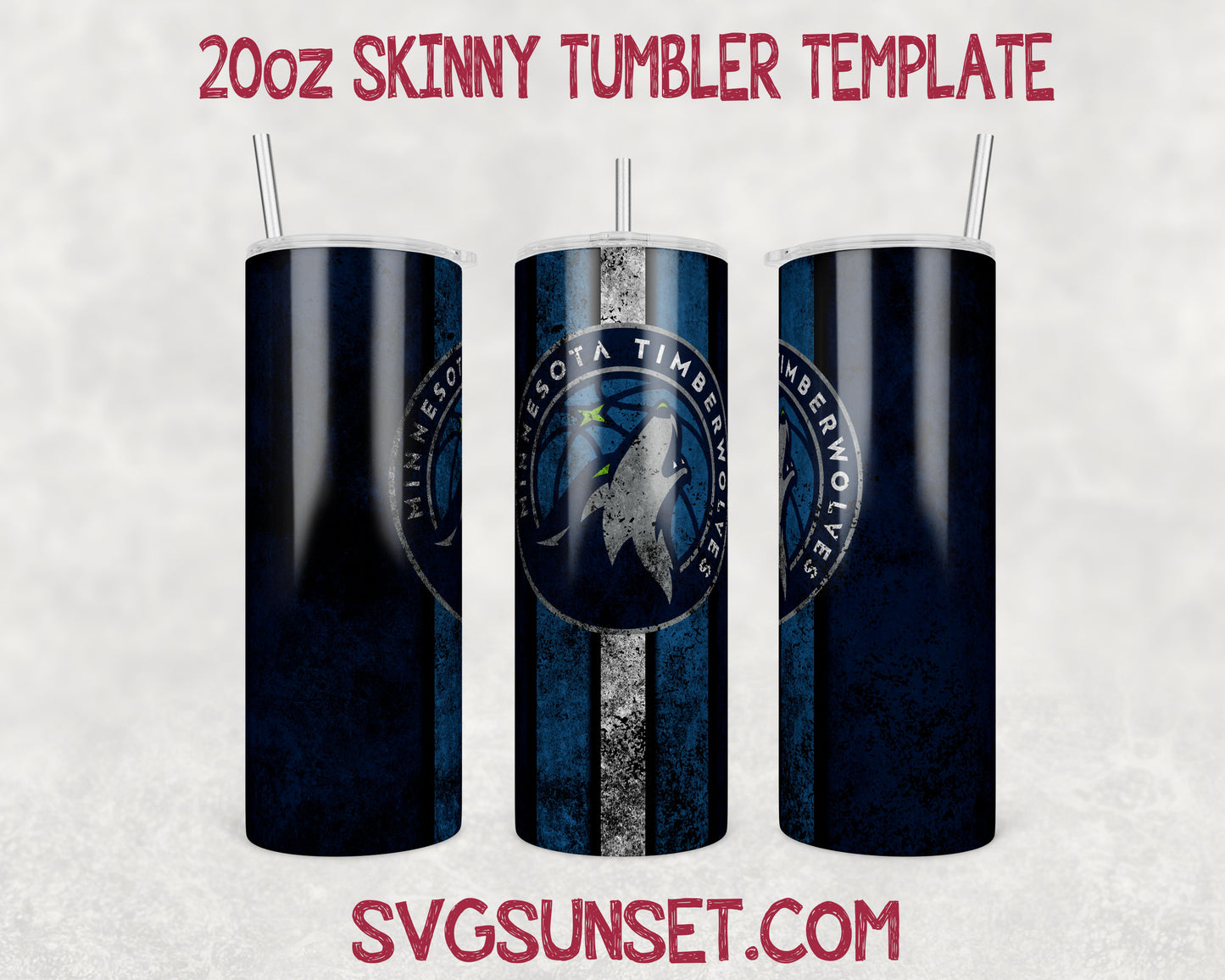 Minnesota Timberwolves Grunge Tumbler Wrap PNG, Minnesota Timberwolves Tumbler Wrap