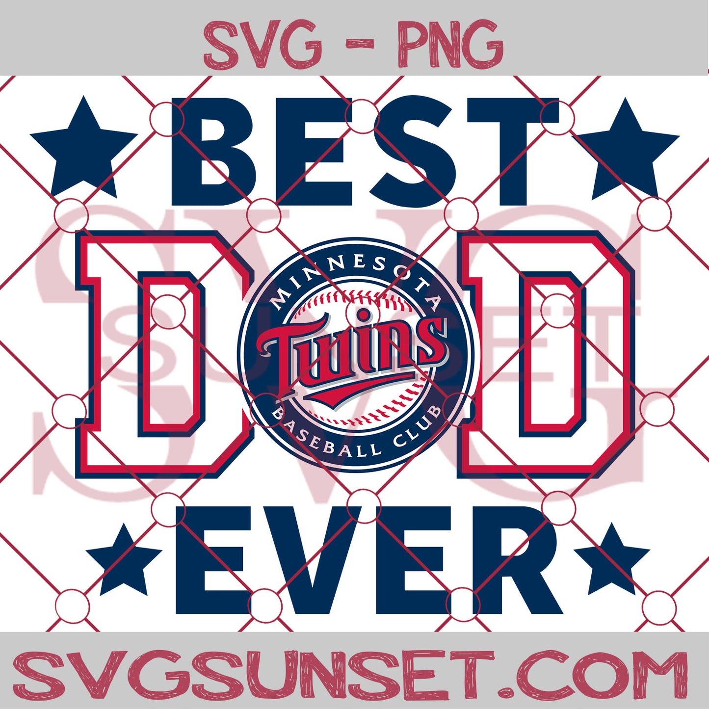 Minnesota Twins Best Dad Ever SVG PNG, Minnesota Twins SVG, Best Dad Ever SVG