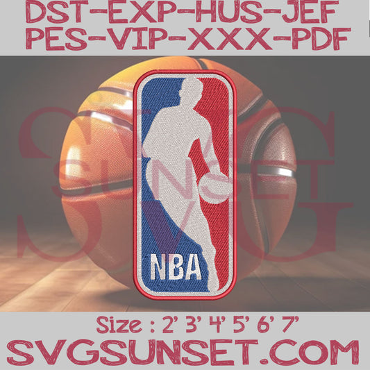 NBA Logo Embroidery Desigm