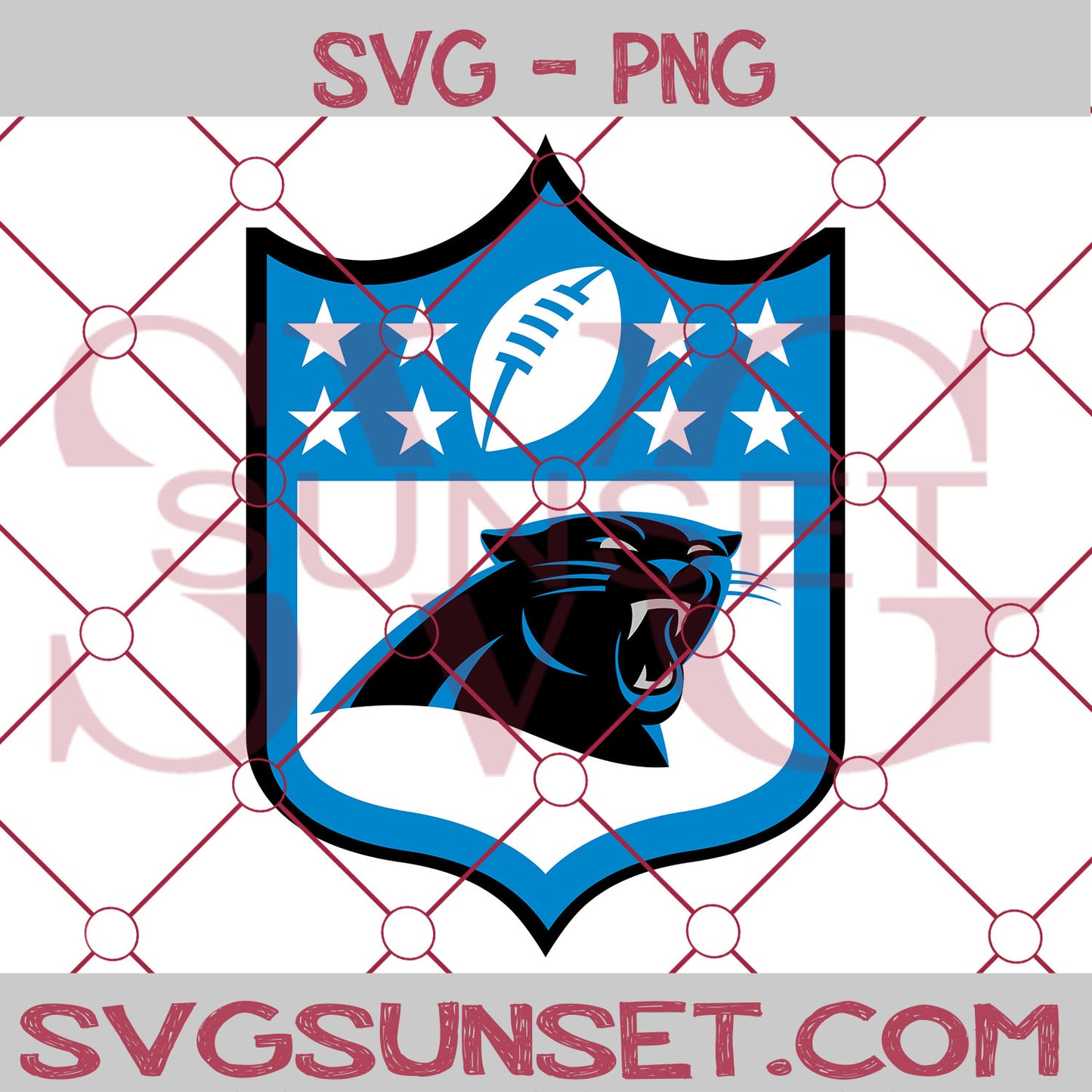 NFL Carolina Panthers Logo SVG PNG, Carolina Panthers Logo SVG