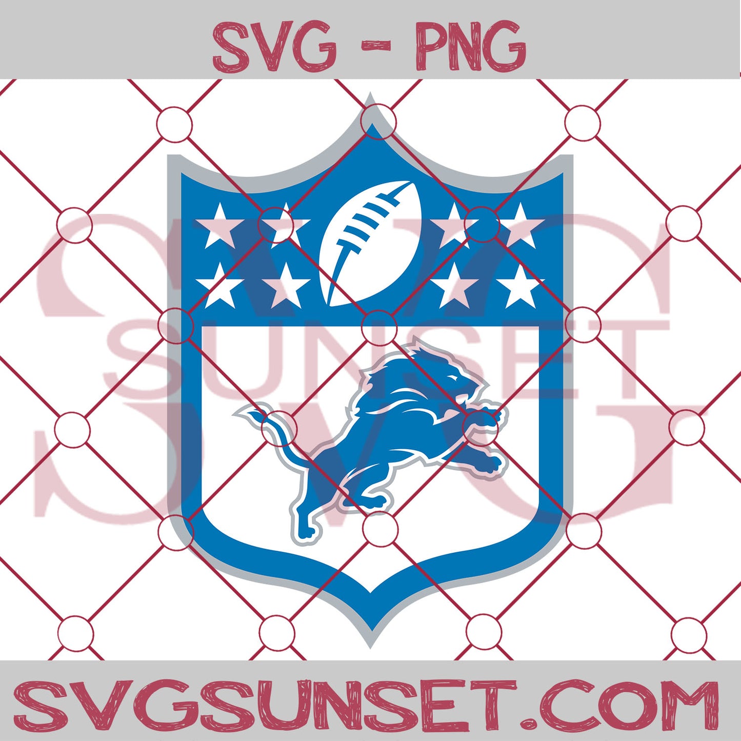 NFL Detroit Lions Logo SVG PNG, Detroit Lions Logo SVG