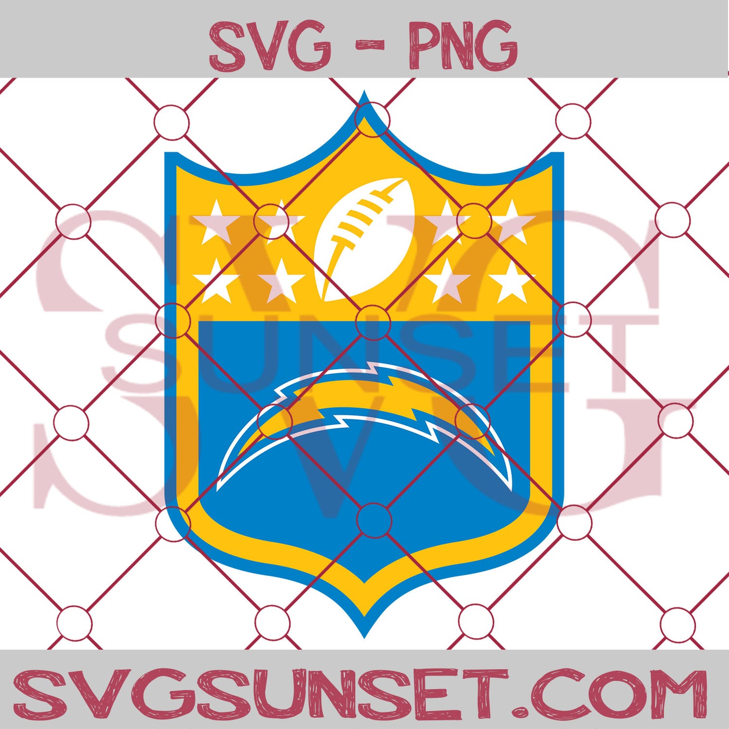 NFL Los Angeles Chargers Logo SVG PNG, Los Angeles Chargers Logo SVG