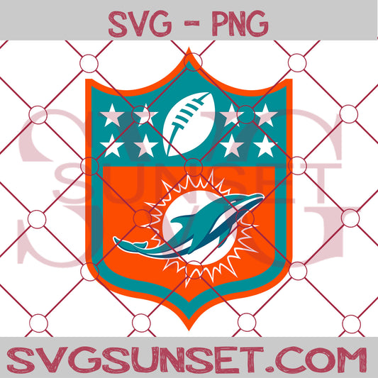 NFL Miami Dolphins Logo SVG PNG, Miami Dolphins Logo SVG