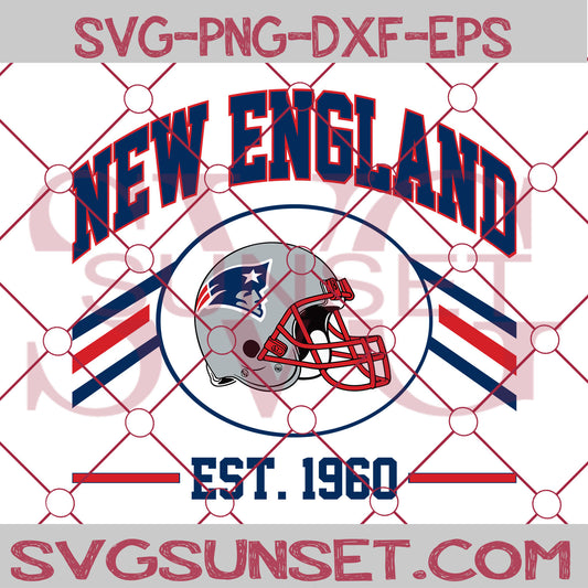 New England Patriots Est 1960 SVG PNG, New England Patriots SVG