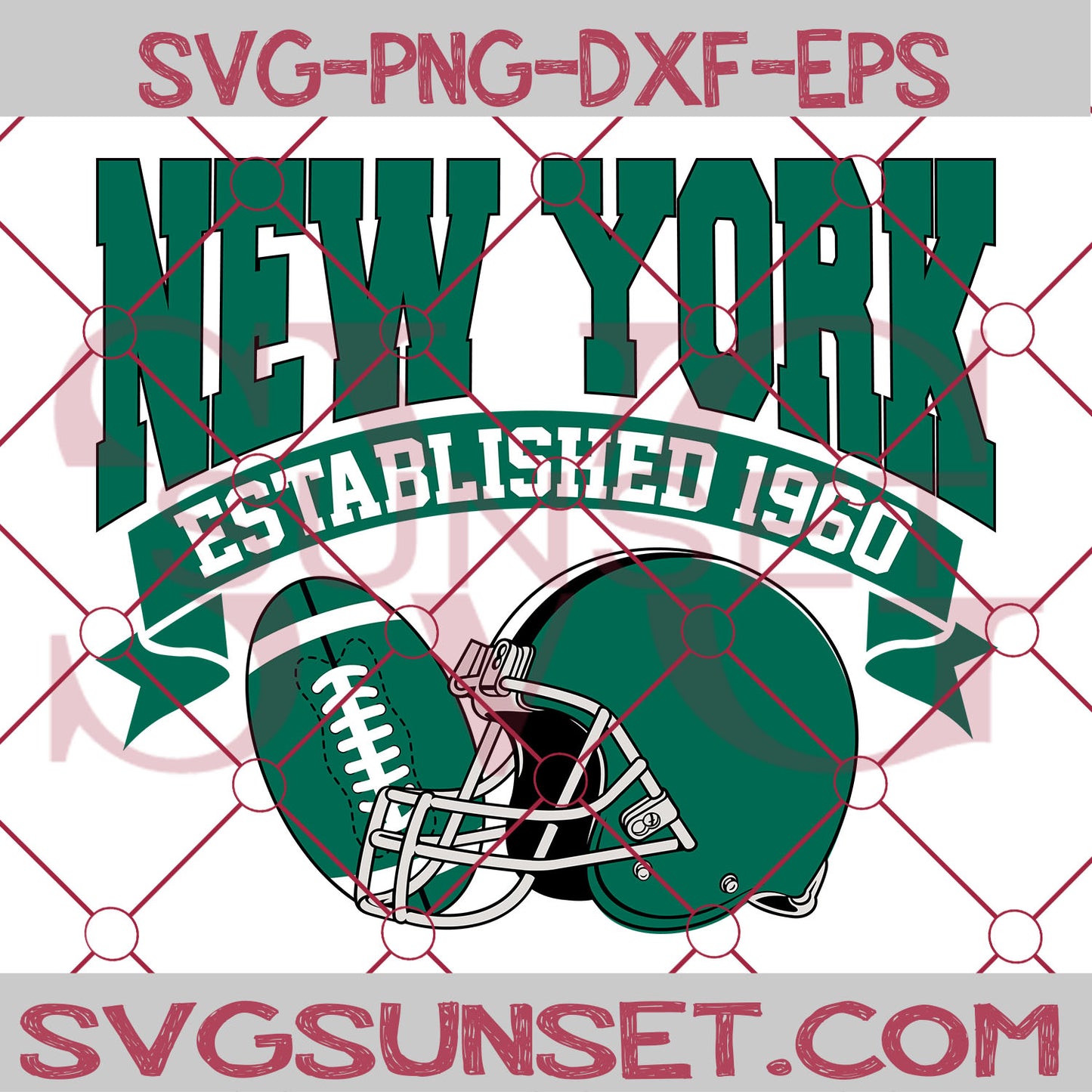 New York Established 1960 SVG, New York Jets SVG